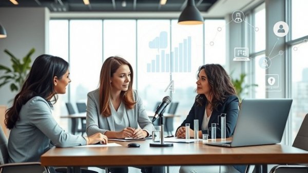 Two women discussing boutique fitness studio growth strategies.