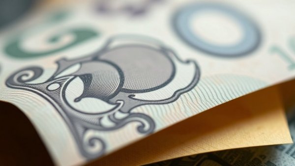 Macro view of currency texture highlighting Investment in Branding.