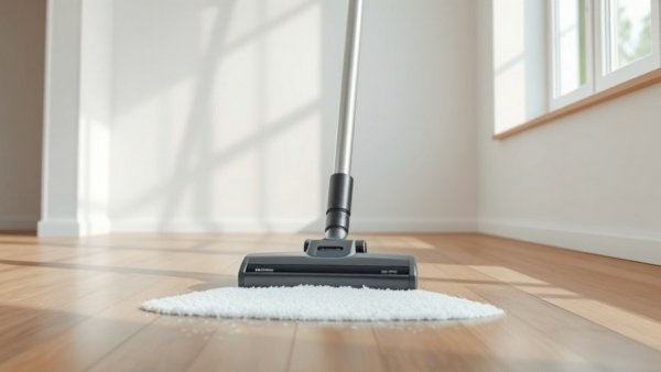 Affordable vacuum cleaner cleaning wooden floor, Quality Products Under $100, bright room.