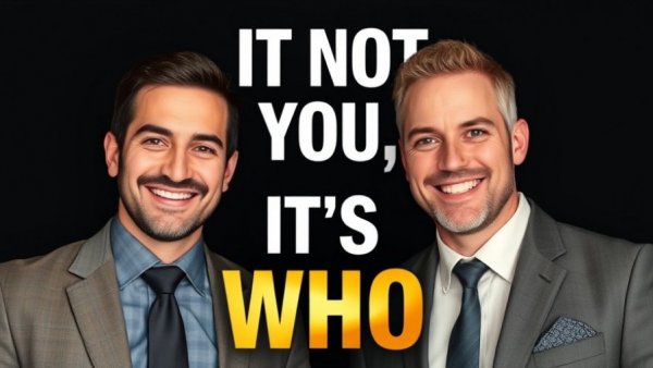 Smiling men with motivational quote about success principles in business.