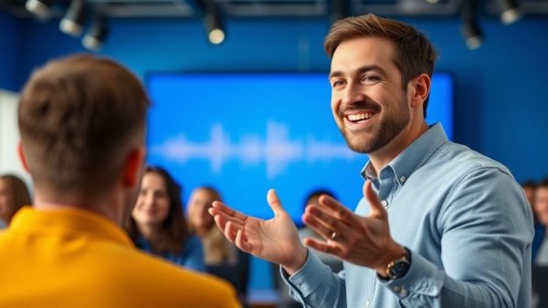Man presenting 2026 Trend Report webinar engagingly.