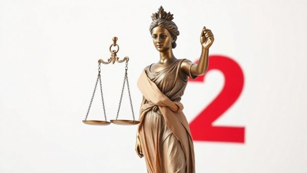 Massachusetts young adult firearms ban concept with Justice statue and number two.