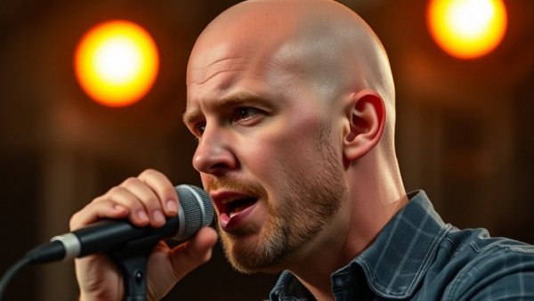 Man discussing muscle building principles in a podcast studio.