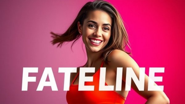 Harnessing the Power of Referrals: Playful woman in fitness-themed graphic.