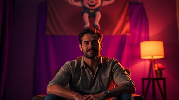 Demonstration of 3-Point Lighting in video with animated character.