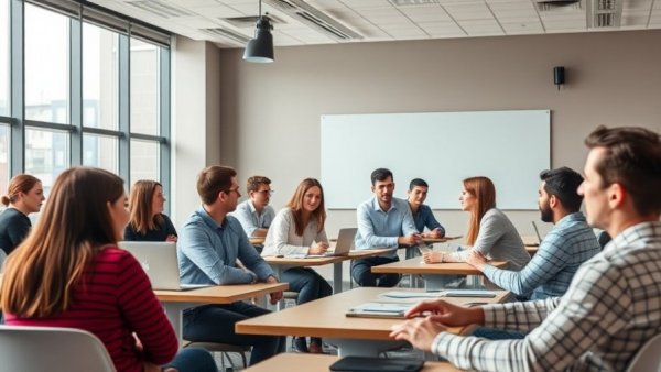 Local SEO training workshop in a modern classroom setting.