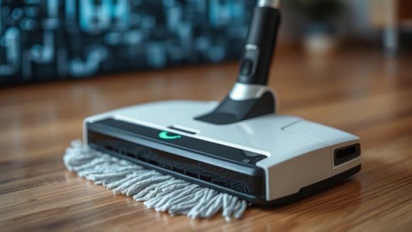 Narwal Flow Mop close-up on wooden surface highlighting features