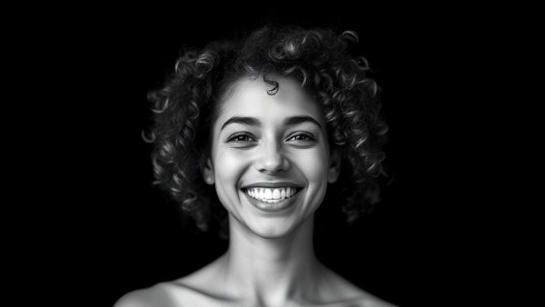 Smiling woman with motivational text about Effective Swag.