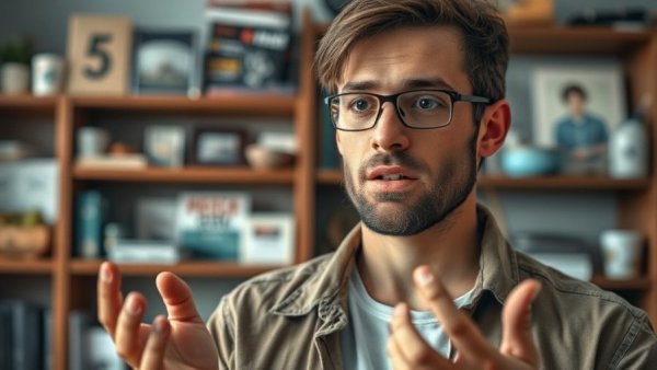 Person discussing ways to lower energy bills in a home setting.