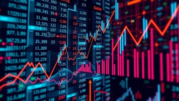 Abstract data visualization reflecting Jamie Dimon inflation warning.