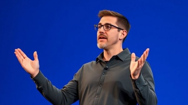 Engaging speaker sharing insights on solutions for humans in a world with more AI.