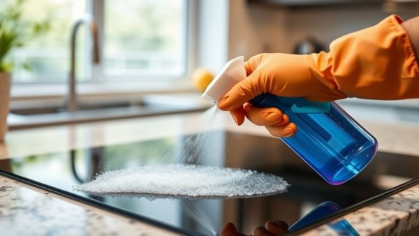 Best way to clean your glass cooktop: spray cleaner action