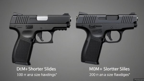 Modern handguns showcasing firearm safety innovations with detailed features.