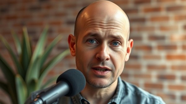 Man speaking about redlining your nervous system in a studio setting.