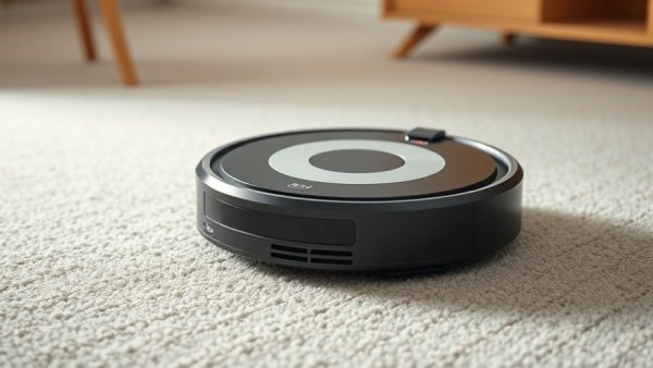 MOVA S70 Ultra Roller vacuum on carpet, highlighting carpet protection.