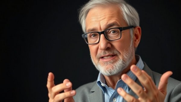 Confident man discussing cognitive liberty and human rights issues.