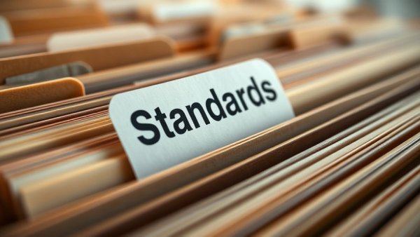 Close-up of file folders with 'Standards' tab for ANSI/IICRC S700 Standard for Fire Restoration.