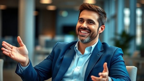 Smiling instructor discussing advanced AI prompting techniques.