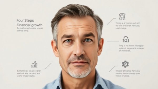 Cleaning Business Growth Strategies explained by a focused man with steps.