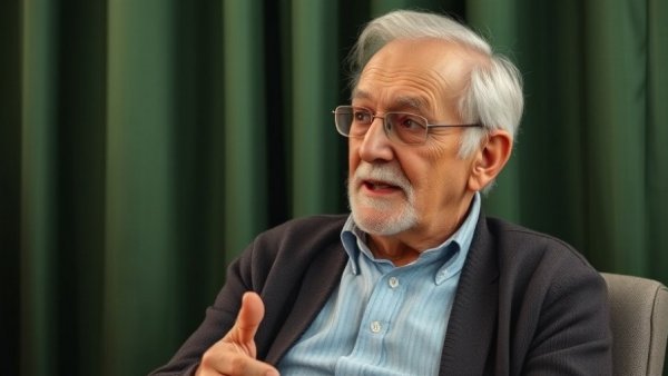 Elderly man speaking passionately, symbolizing what AI can't replace.