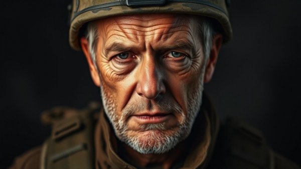 Resilient older soldier in tactical gear, Secrets of Mental Toughness.