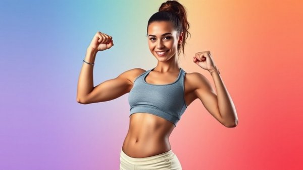 AI and automations in boutique fitness with vibrant dynamic woman.