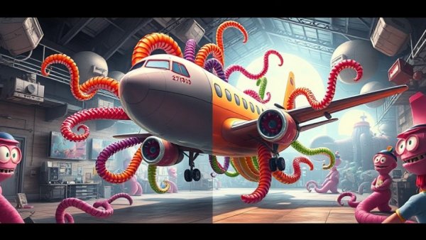 Creative depiction illustrating creativity in aphantasia, with abstract morphing elements.