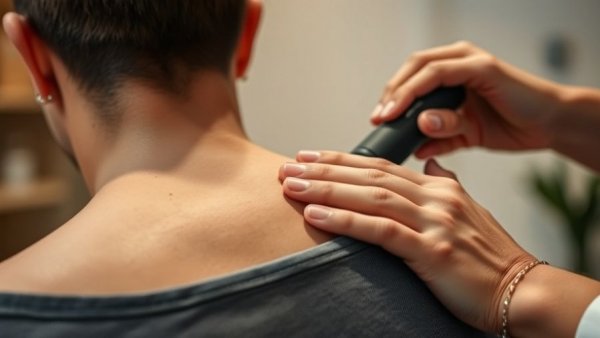 Cost of Living in Vietnam: Close-up of person receiving shoulder treatment.