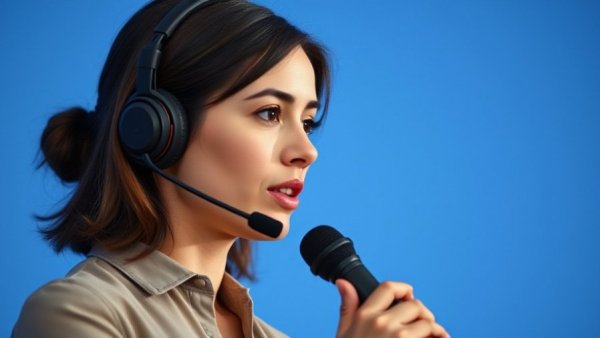 Speaker discussing gut health and mental wellness at an event.