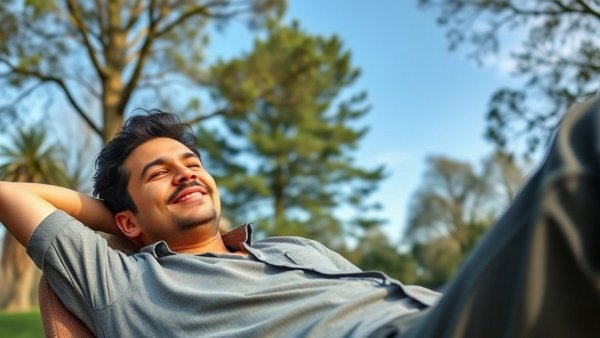 Relaxed man outdoors, representing journey of turning $27K into luxury cabin rentals.