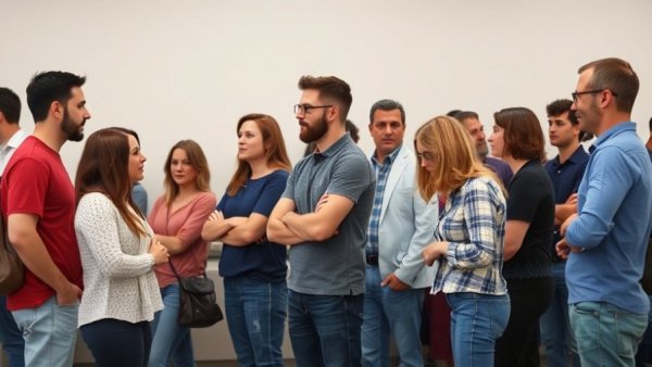 Volunteers for VCDL standing in line, casual and engaged.