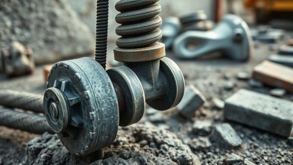 Titan concrete anchor binding while tightening, close-up view.