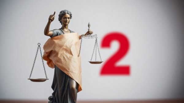 Lady Justice statue wrapped in paper symbolizing gun owners' privacy.