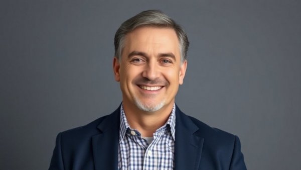 Portrait of a smiling man in a blazer, Larry Berger Distinguished Service Award.