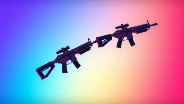 Exciting new gun releases displayed against a vibrant background.