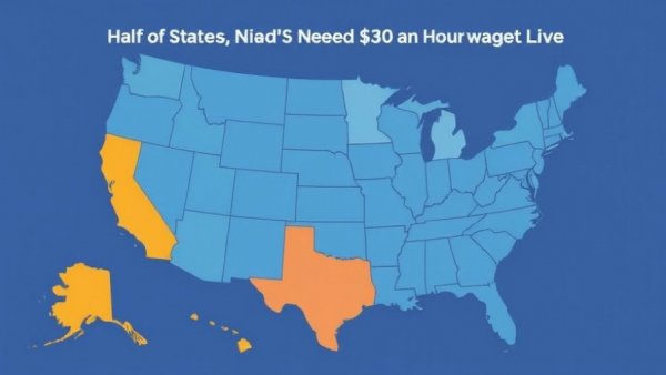 Half of States Need $30 an Hour Wage to Live