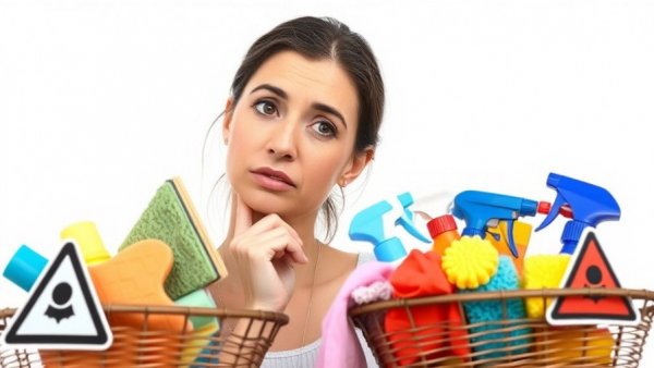 Concerned woman considering buying an existing cleaning business.