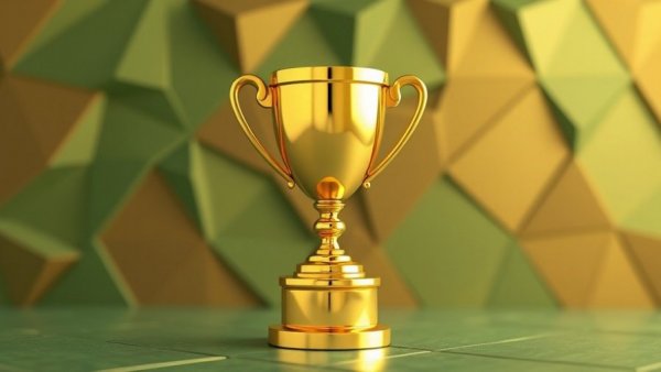 ACI Changemaker Award trophy in a vibrant 3D setting.