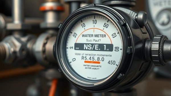 Modern water meter for AI in water management.