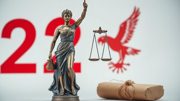 Lady Justice statue with number 2 background, wrapped in paper related to 18 to 20 carry ban Pennsylvania.