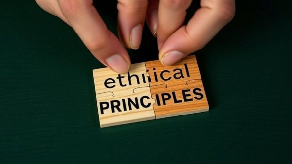 Puzzle pieces labeled 'Ethical' and 'Principles' being connected