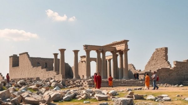 Cyclone disaster lessons seen through ancient stone ruins and visitors.