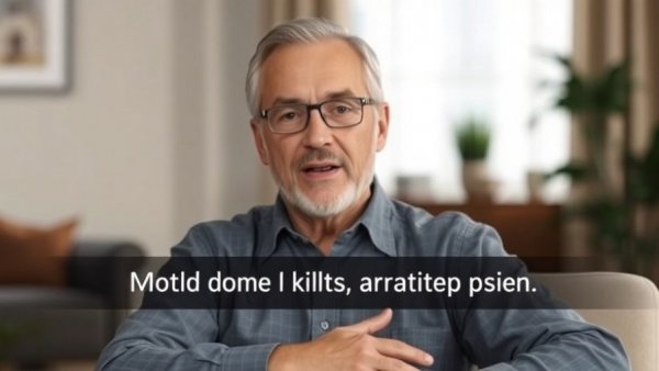 Speaker sharing secrets to financial success video scene.