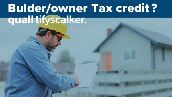 Builder/owner Tax credit qualifications?