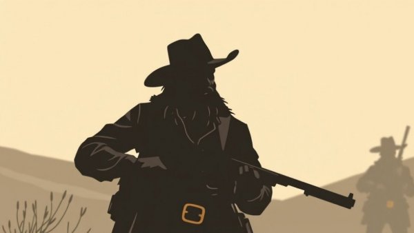 Silhouette of pioneer figure symbolizing Kentucky heritage