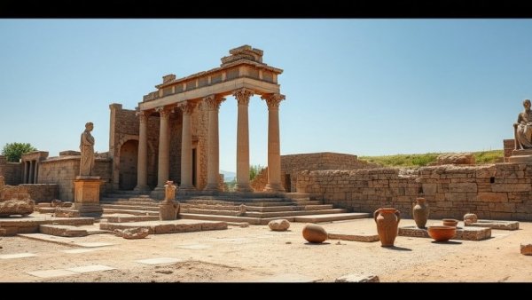 Ancient ruins and artifacts under a clear sky, Cities That Disappeared From the Map.