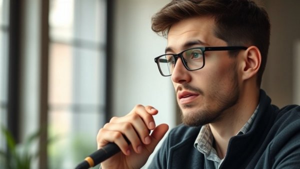 Young man discussing how to raise membership prices in fitness studio.