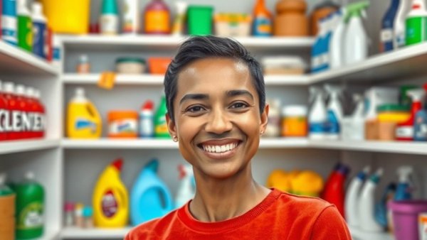 Woman explaining how to start a cleaning business, step-by-step.