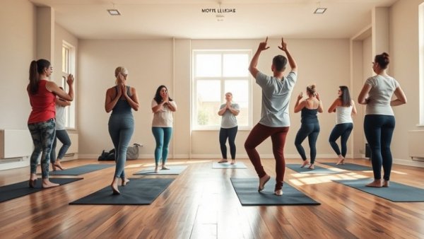 Transitioning from technician to CEO in fitness, yoga class scene.