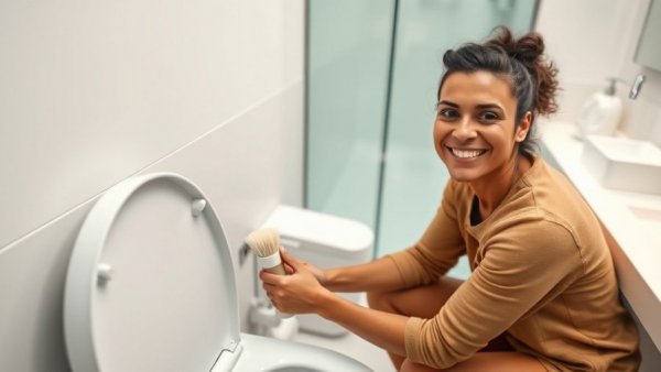 Spring clean your bathroom with a cheerful approach.